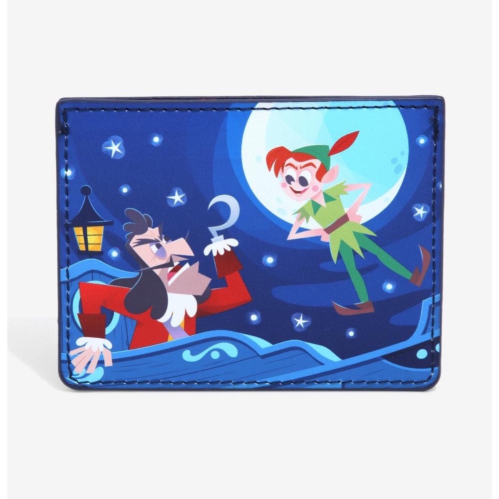 LOUNGEFLY Disney Peter Pan Jolly Roger Tinkerbell Cardholder Wallet Exclusive